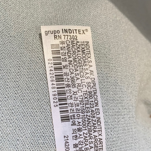 Zara Women’s Buttoned Knit Cardigan Blue Grey Relaxed Size Size S - Picture 12 of 12